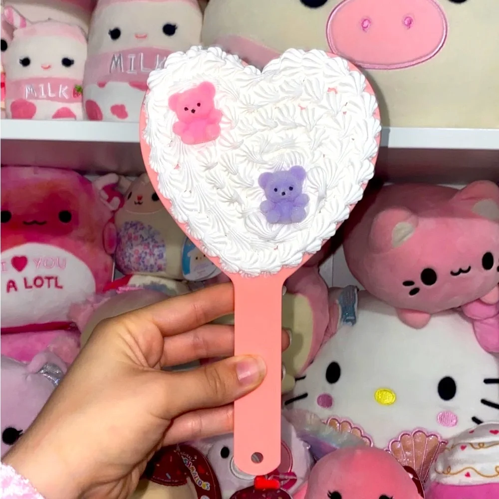 Babypink decoden heart mirror